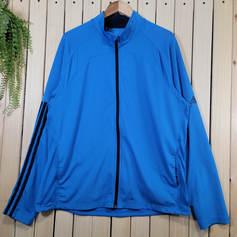 Adidas Jacket Men's Blue Track Jacket